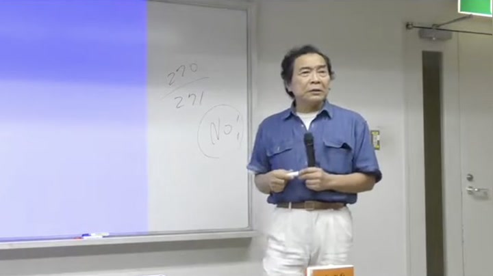 第141回例会「なぜ日本だけがん死が増えているのか？」の講演中の様子