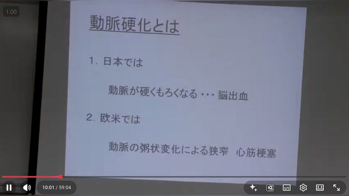 第143回例会「体を作り替えよう」の講演中の様子